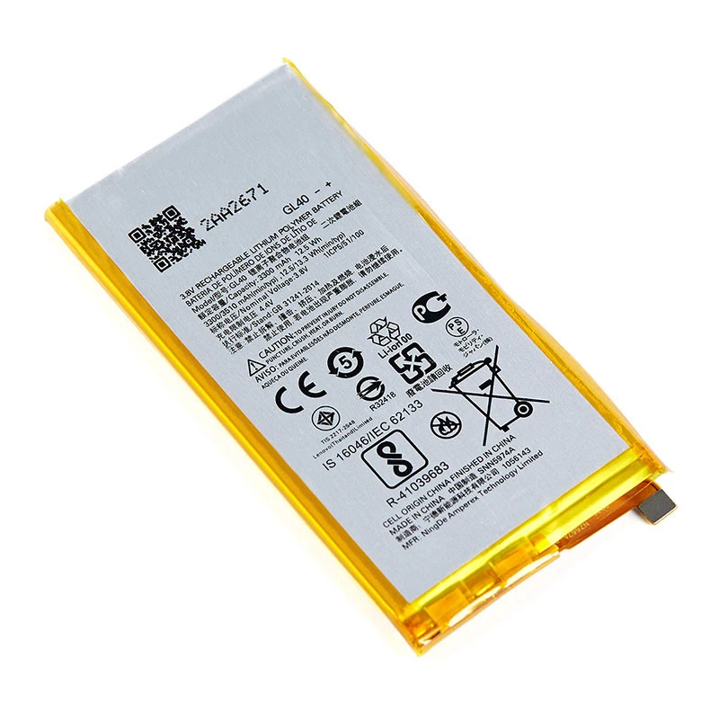 100% Original GL40 3510mAh Battery For Motorola Moto Z Play Droid XT1635 XT1635-01 XT1635-02 XT1635-03 Mobile phone+Tools