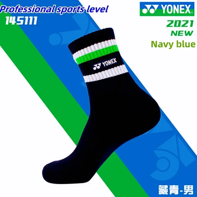 YONEX-Calcetines deportivos de bádminton para correr, medias gruesas con suela de toalla, absorbentes del sudor y desodorantes, 75 ° aniversario, 145111