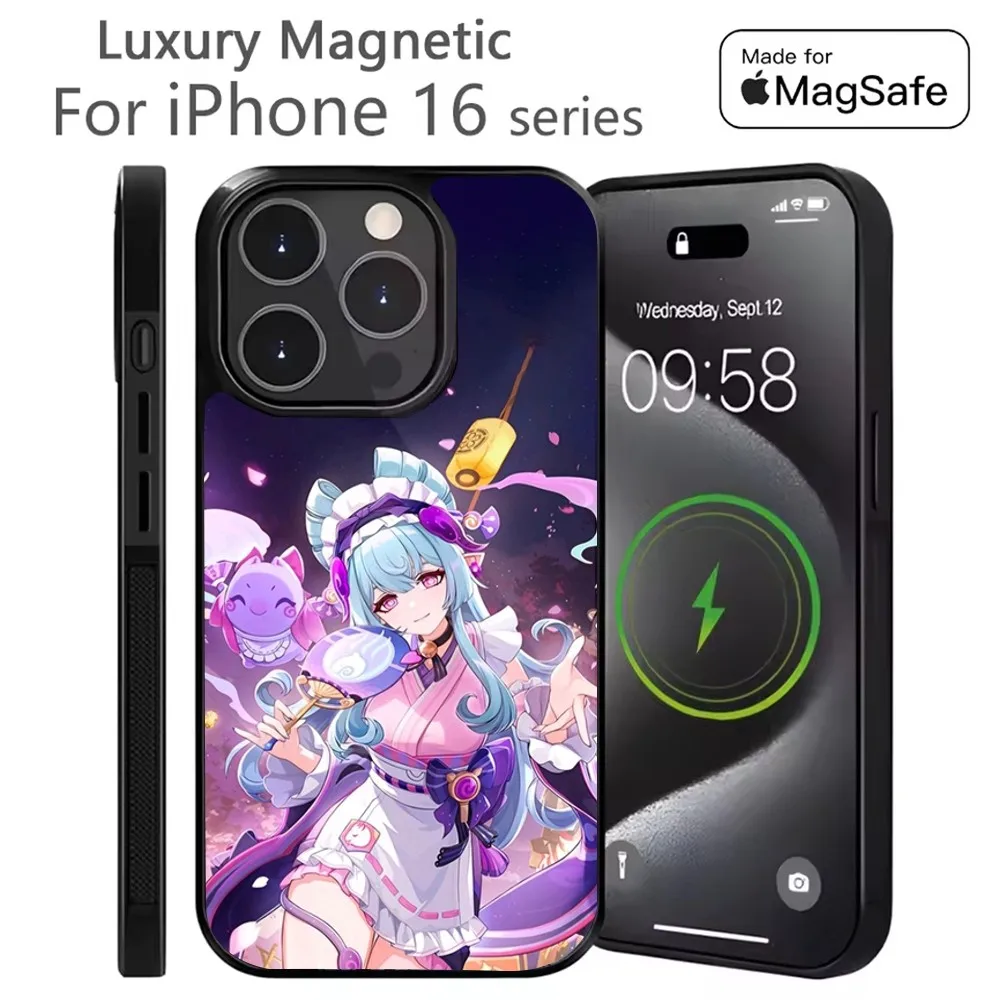 

G-Genshin Imapct Yumemizuki Mizuki Phone Case For iPhone 16,15,14,13,12,11,Plus,Pro,Max Mini Magsafe Magnetic Wireless Charging