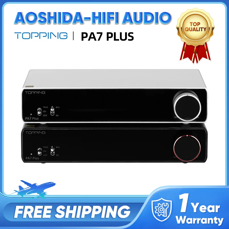 TOPPING PA7 / PA7 Plus Class D Desktop Amplifier 300W TRS XLR RCA Input Fully Balanced Power HIFI Digital Amplifier Power AMP