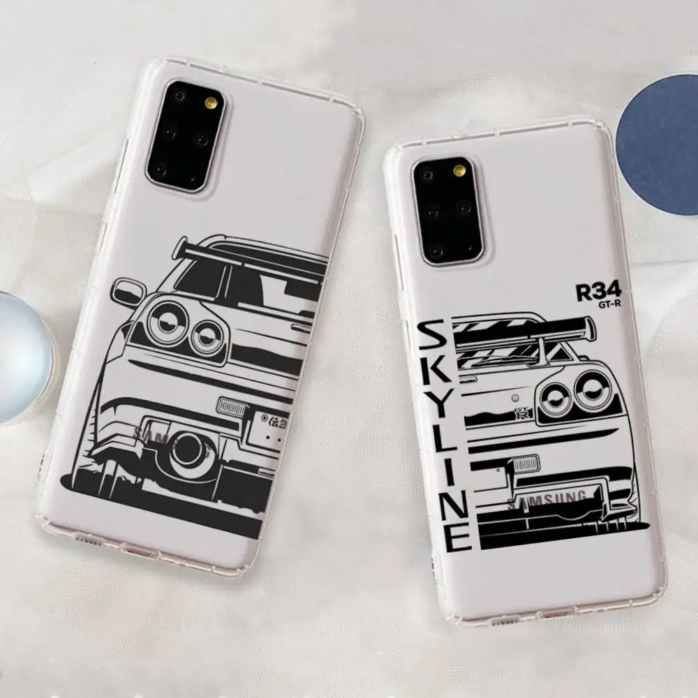 

Cool Car Design Phone Case For Samsung Galaxy S 20 30 21 22 23 24 A 30 50 31 32 51 70 71 72 73 ULTRA Plus Lite Clear Case