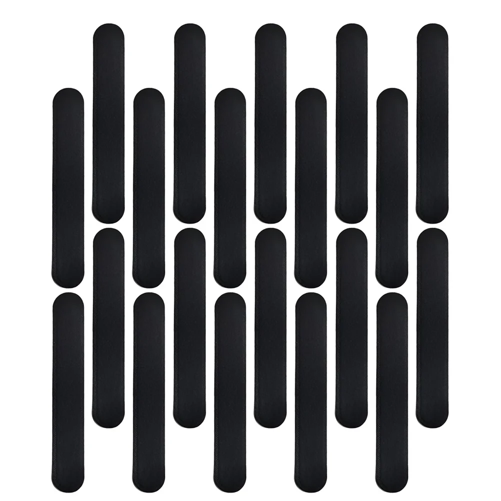 20 pezzi di cuscinetti per il sudore non tessuto adesivo ad asciugatura rapida fodera per cappello per berretto da baseball sport all'aria aperta cuscino per assorbimento del sudore cappello