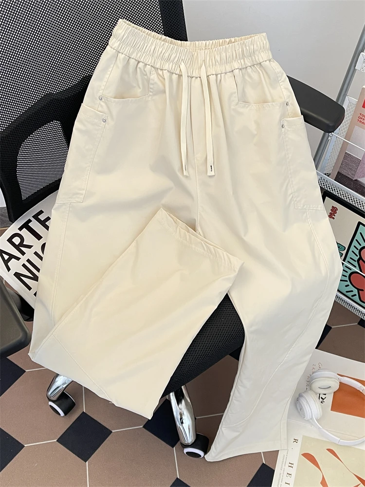 

Повседневные брюки цвета хаки, мужские летние брюки Qui Dry, прямая рабочая одежда, брюки десантника, свободные брюки Cleanfit