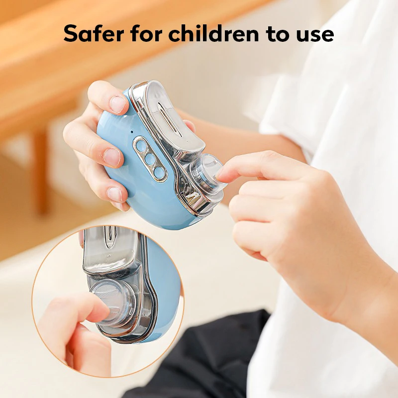 Coupe-ongles électrique automatique 4 en 1, avec lampe UV à séchage rapide, coupe-ongles d'orteils, broyeur, outils de polissage de manucure