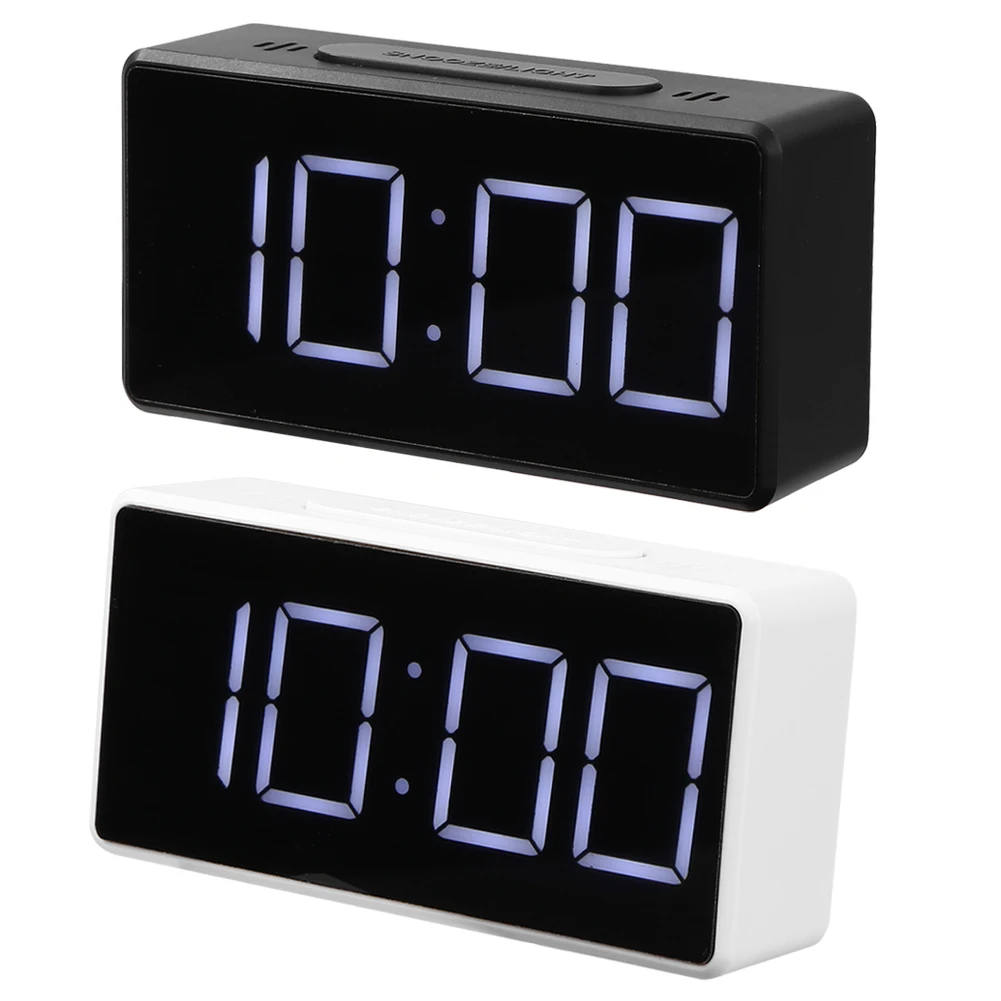 Snooze Table Clock Large LED Digital Alarm Clock with USB Port for Phone Charger