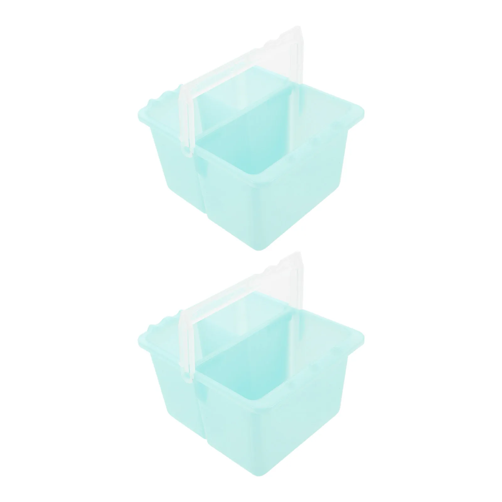 2Pcs Artist Paint Brush Cleaner Plastic Basins Multipurpose Brush Washer Bucket Portable Painting Stationery Painting Tools