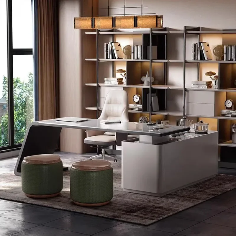 

Conference Solid Wood Study Table Gaming Office Pc Gaming Foot Rest Under Desk Mini Boss Silla Escritorio Office Desk Luxury