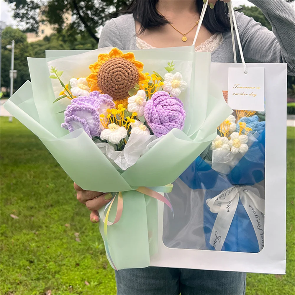 

Милый букет Готовый продукт Вязание крючком Украшения Ручная работа Вязаный крючком Цветок Вязаный крючком Букет цветов Вязаный букет Подсолнух