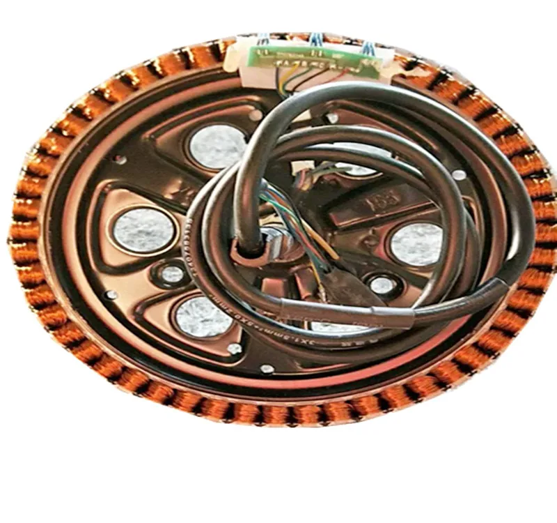 Rotor sem escova do estator do veículo elétrico de 10 polegadas 16 polegadas - 48v 60v 350w 500w, bobina do motor do modelo simples do inversor, alta eficiência
