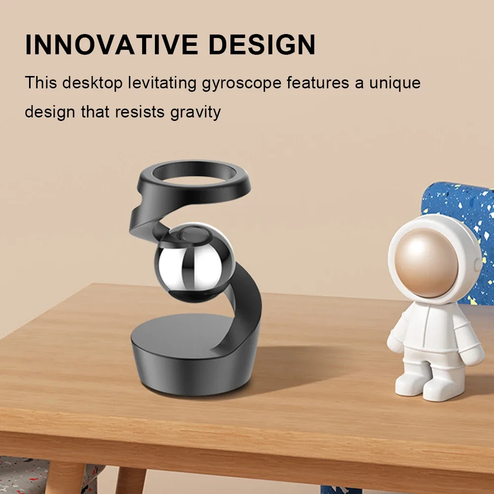 Gravity Defying Kinetic Desk Toy Levitating Desk Toy Fidget Spinners Kinetic Spinning Desk Toys for Office Desk Decor for Adults