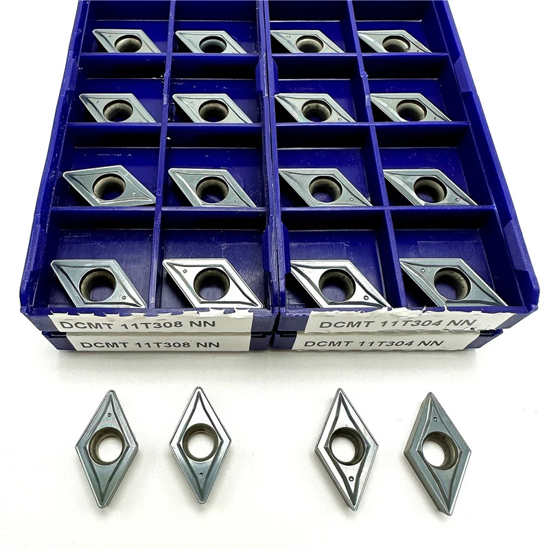 DCMT11T304 DCMT11T308 NN LT10 Carbide Inserts Internal Turning Tool Cutting Tools CNC Lathe Tool Turning Insert Steel Processing