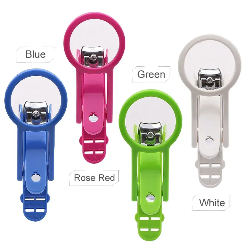 กรรไกรตัดเล็บแบบพกพาพร้อมแว่นขยายพลิกแว่นขยายเครื่องตัดเล็บเด็ก Old Man Finger Toe ทําเล็บมือเล็บเท้าเครื่องมือ