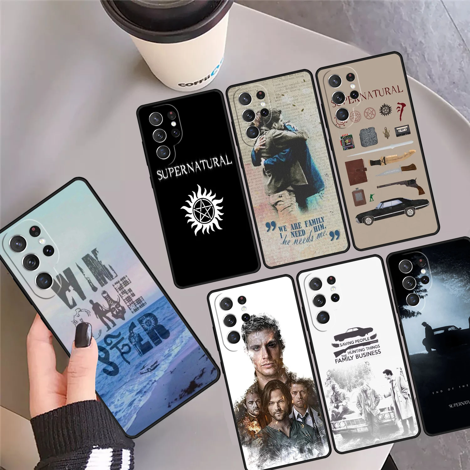 Supernatural SPN Dean Sam Phone Case Cover For Samsung Galaxy S24 Ultra 23 S22 Plus S21 FE S20 S8 S9 S10 Note 10 Pro 20