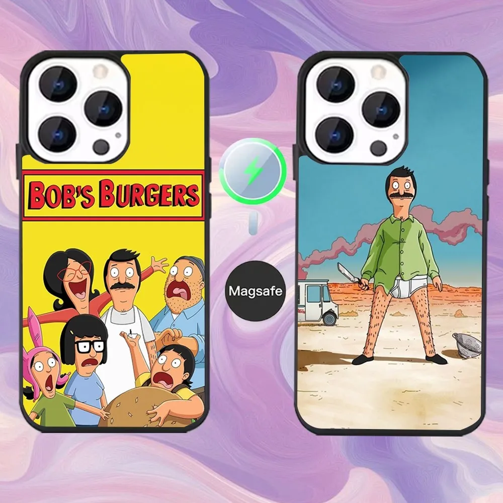 

Cartoon B-Bob Burger-ES Phone Case For iPhone 16,15,14,13,12,11,Pro,Max,Plus,Mini,Magsafe,Magnetic Wireless Charging Case