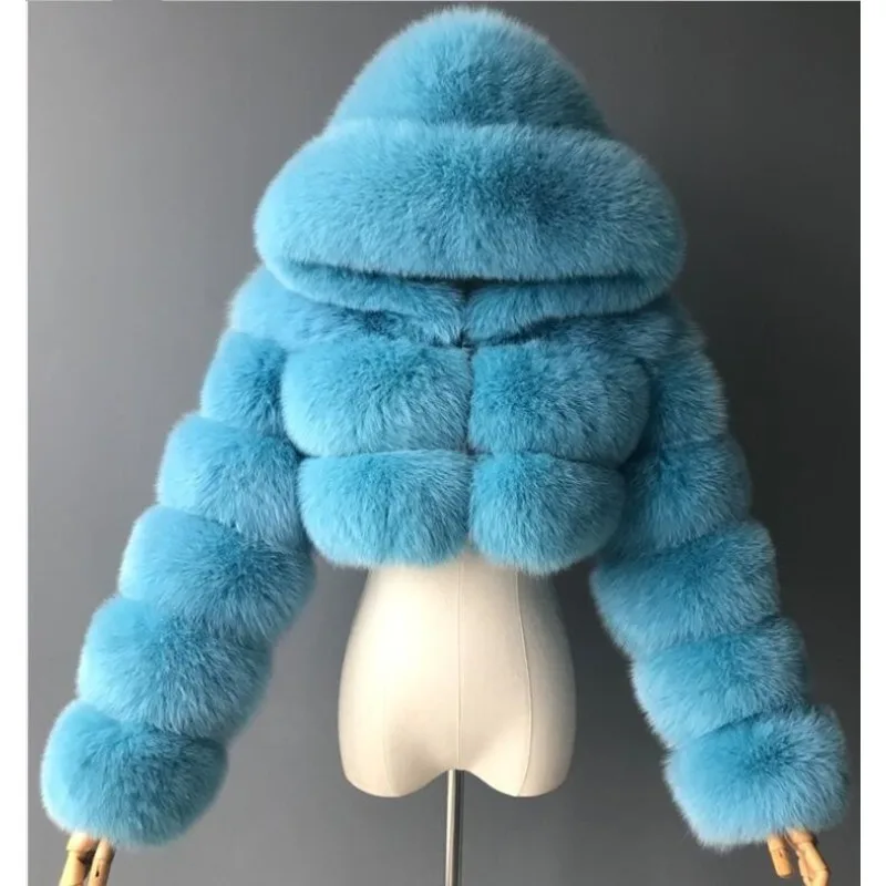 Chaqueta de piel para mujer, abrigos gruesos de otoño e invierno, abrigo de piel sintética para mujer, prendas de vestir exteriores cálidas con cremallera esponjosa, chaquetas cortas de peluche para mujer 2022