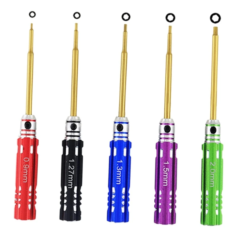 

Mini Hex Screw Driver RC Screwdriver Tools Kit Set 0.9mm 1.27mm 1.3mm 1.5mm 2.0mm for RC Hobby Tra xxas Helicopter Dropship