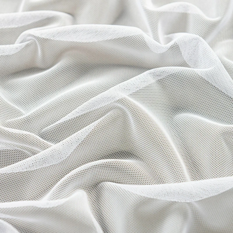 Sheer Mesh Fabric Stretch Polyamide Elastane for Spring Summer Dress Shirt Coat Designer Lining DIY Sewing Accessories