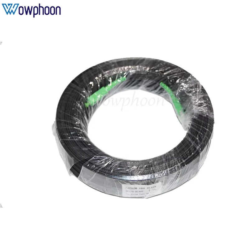 Singlemode Fiber Optic Patch Cord 3 Steel Wire 1 Fiber Core Simplex FTTH SC APC Outdoor Communication Network Equipment view 2