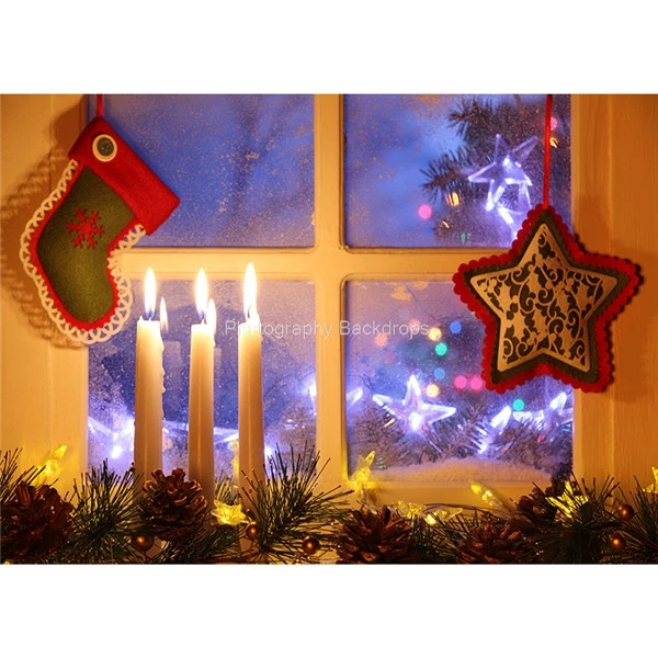 ZHISUXI 맞춤형 비닐 사진 배경, 크리스마스 날 테마 사진 배경 DST-1102