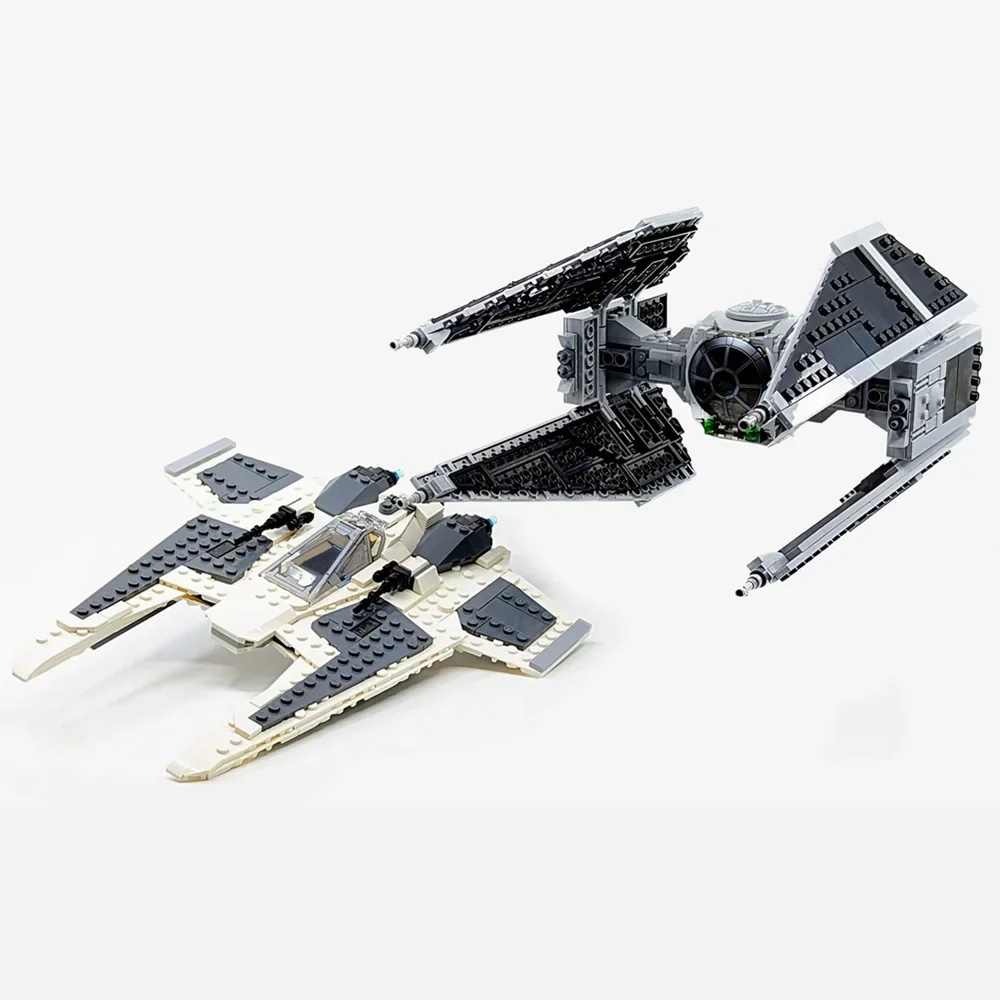 900PCS SPACE-Destroyers Battle Fighters Galaxy-Interceptor Model Building Blocks Bricks Boys Toys Gift Birthday