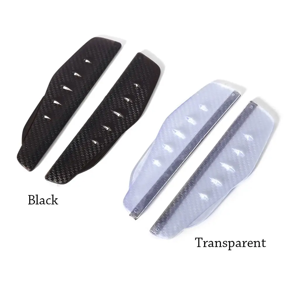 Accessories Rain Guard Anti-reflective Carbon Fiber Car Sun Visor Car Rain Eyebrow Rearview Mirror Visor Rain Cover