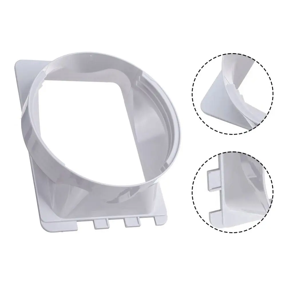 ABS Exhaust Duct Interface Efficient Ventilation Easy Installation Air Conditioner Duct Adapter Portable Secure Fit