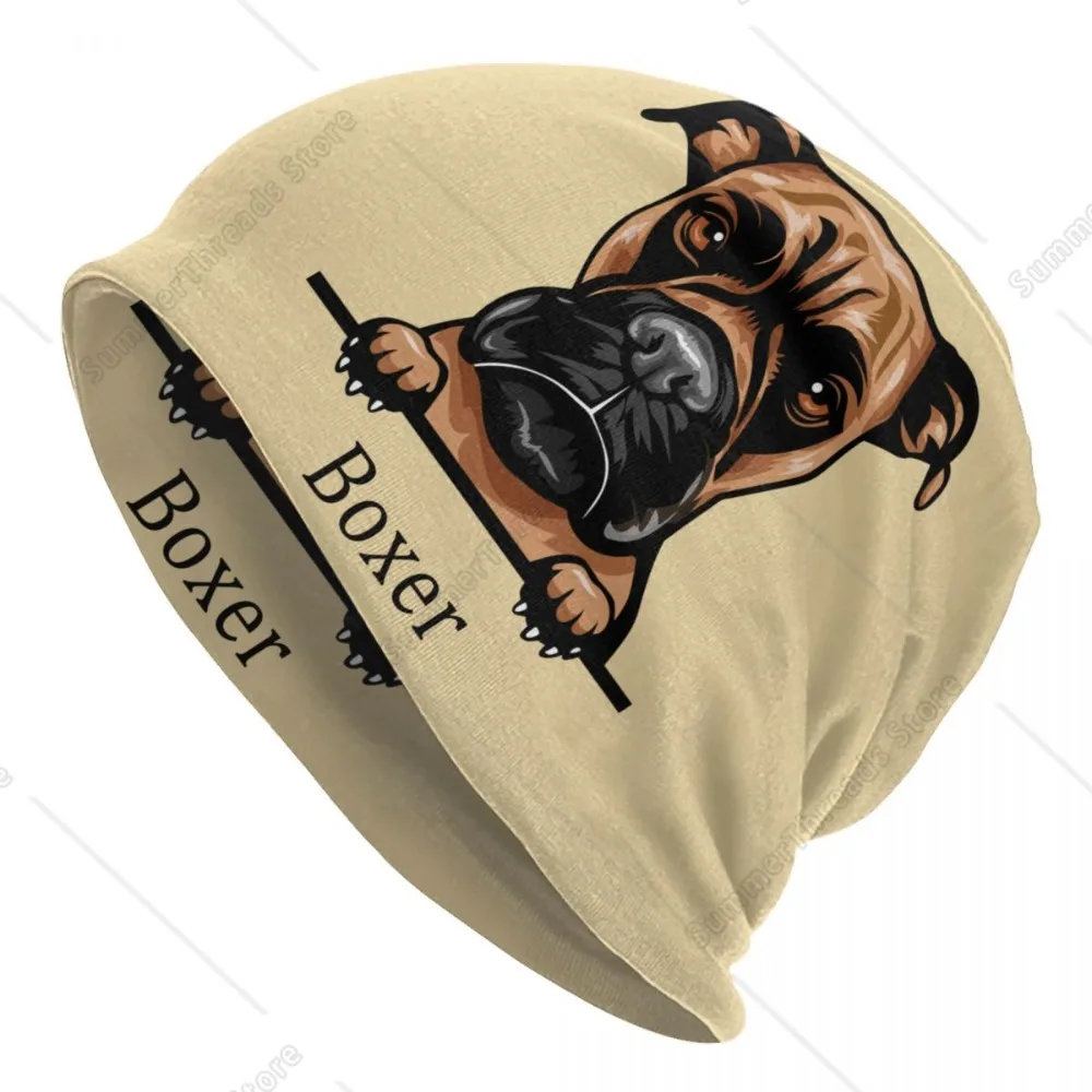 Boxer Dog Skullies Beanies Caps Men Women Unisex Outdoor Winter Warm Knitted Hat Adult Pet Animal Bonnet Hats