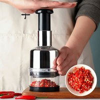 Pressed Garlic Chopper Handheld Slap Press Chopper Mincer for Nuts Efficient Onion Garlic Fruit Vegetable Tools Kitchen Gadgets