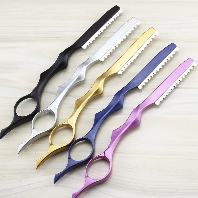 Professional Japan 440c 2 in 1 Hair Scissors Cutting Barber Razor Haircut Thinning Shears Styling Tools Hairdressing Scissors