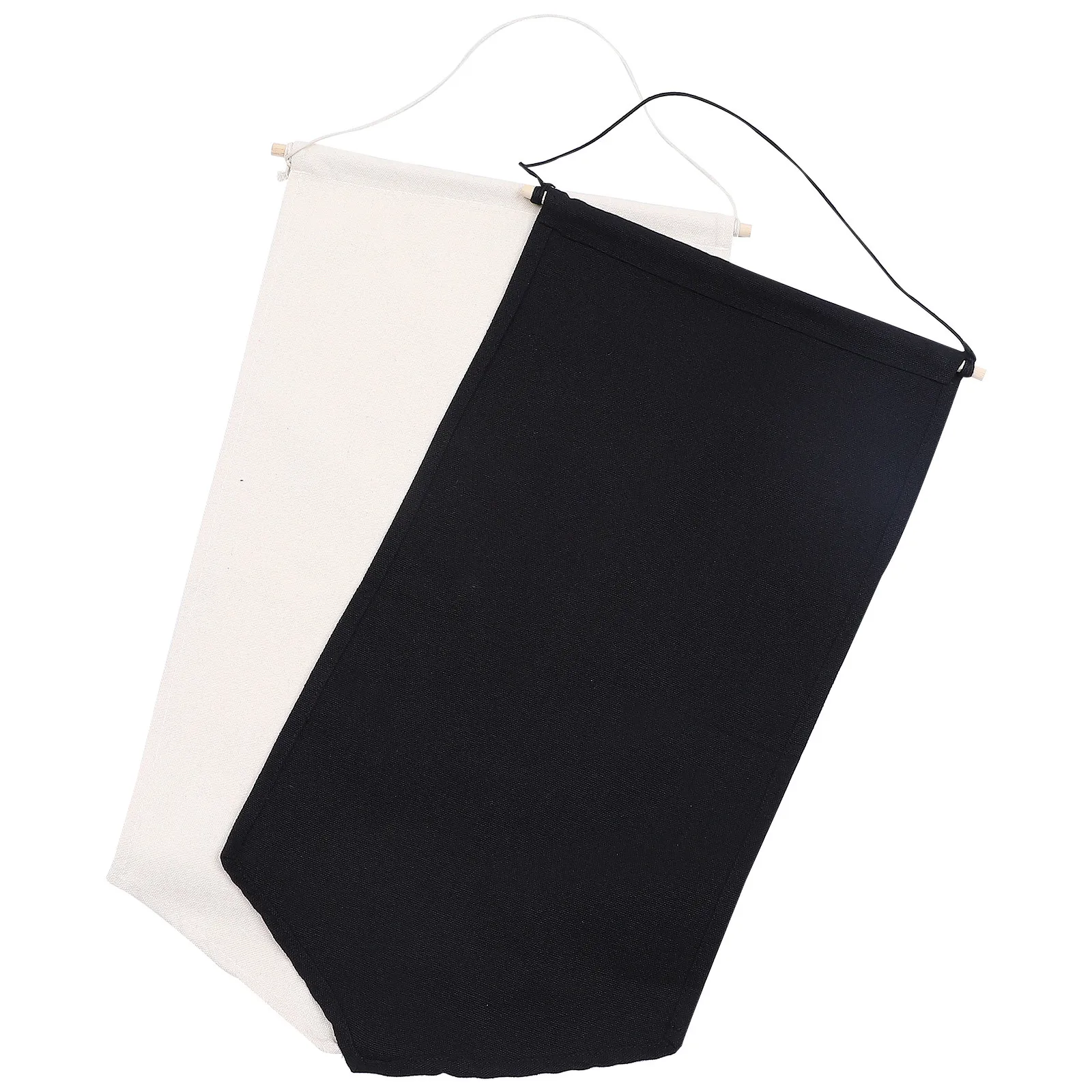 

2 шт. подвесных баннеров-флажков для значков, черные, бежевые, из полиэстера и хлопка, для коллекции брошей, настенные