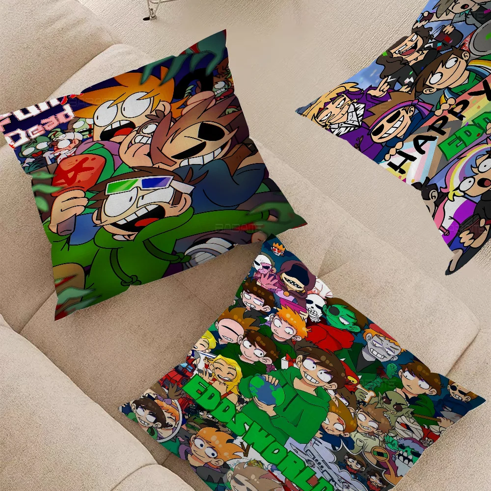 

Cartoon Cute Eddsworld Pillow Gifts Home Office Furnishings Bedroom Sofa Car Cushion Cover Case 45x45cm