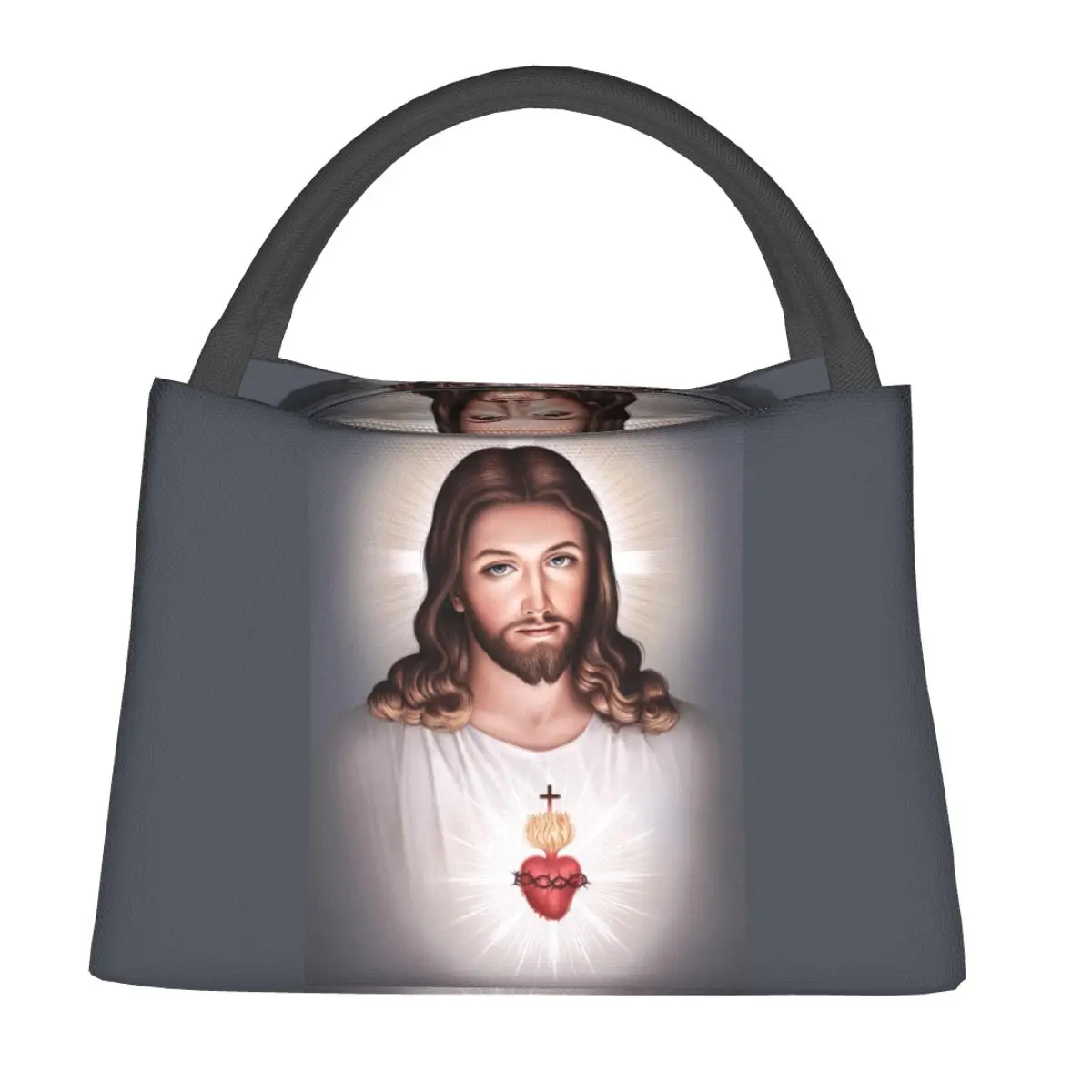 Sacred Heart Of Jesus Christ Lunch Bag Divine Portable Insulated Lunch Box Office Designer Cooler Bag Oxford Thermal Lunch Bags