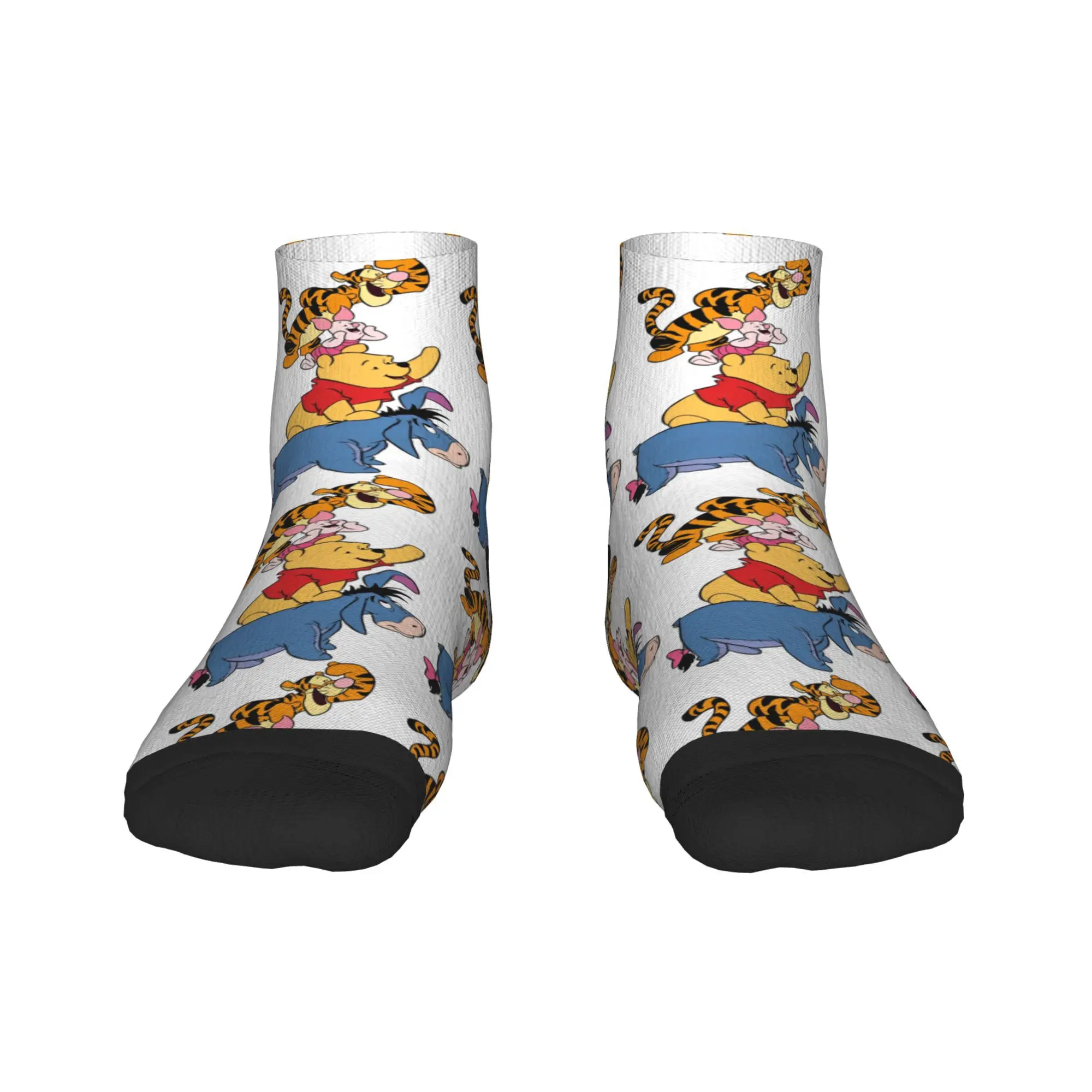 

Ankle Socks For Men Winnie the Pooh and Friends Casual Socks Design Non Skid Comfortable Summer Funny Cycling Sock