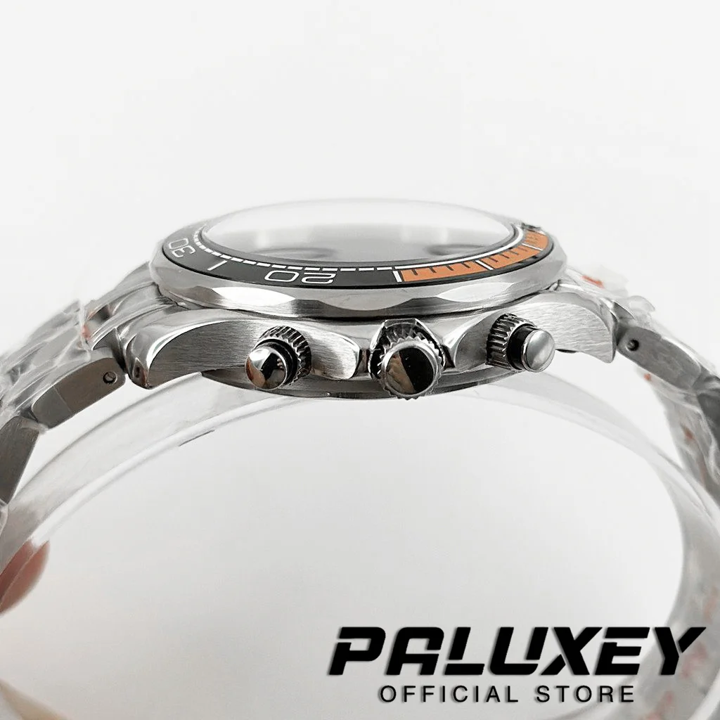 VK63 41 mm multifunktionales Quarz-Chronographen-Uhrengehäuse, Saphirglas, passend für VK63 VK64 Uhrwerk Seamaster 300 Uhrengehäuse