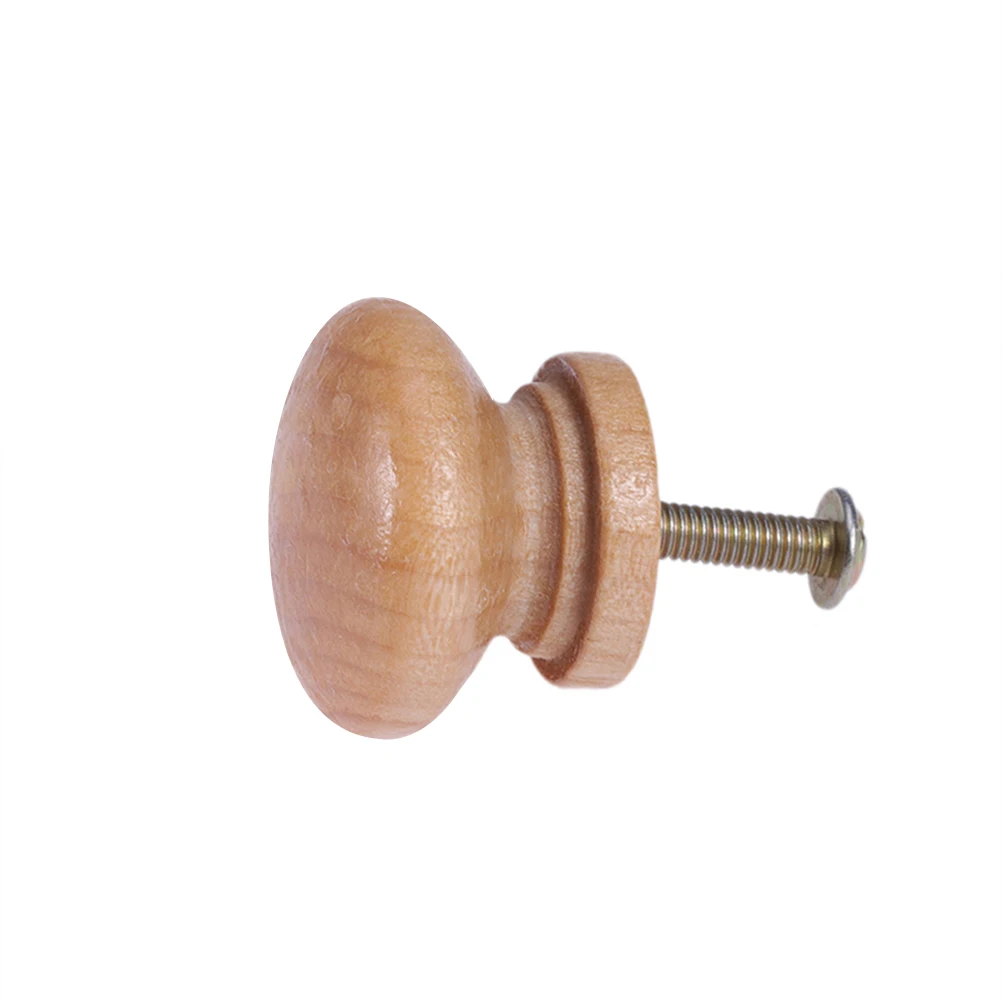 

6pcs Mushroom Cabinet Handle Drawer Knobs Pull European Style Wood Door Hardware Durable Furniture Accessories