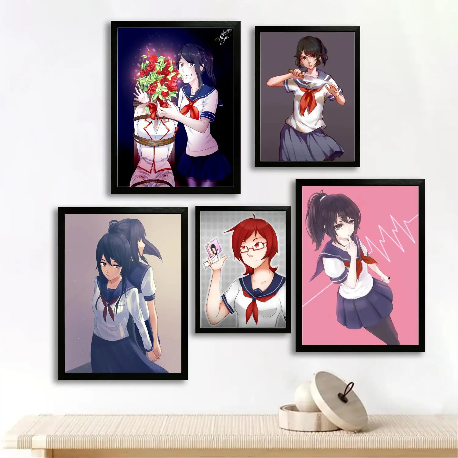 yandere simulator Canvas Art Poster and Wall Art, Picture Print, Modern Family, Bedroom Decor, Posters,Decorative painting