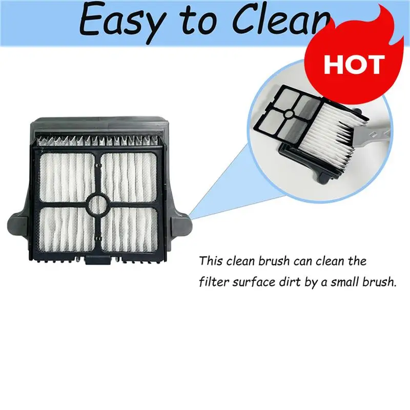 A01V-Roller Fortineco Floor One S7 قطع غيار المكنسة الكهربائية بالبخار قطع غيار دوارة بديلة لمرشحات HEPA فرشاة دوارة