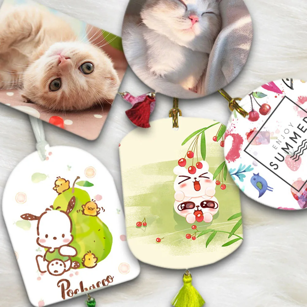 

Car Sublimation Air Freshener Aromatherapy Tablets Blank Felt DIY Sheets Essential Oil Non Deform Easy Clean Dry Custom Pattern