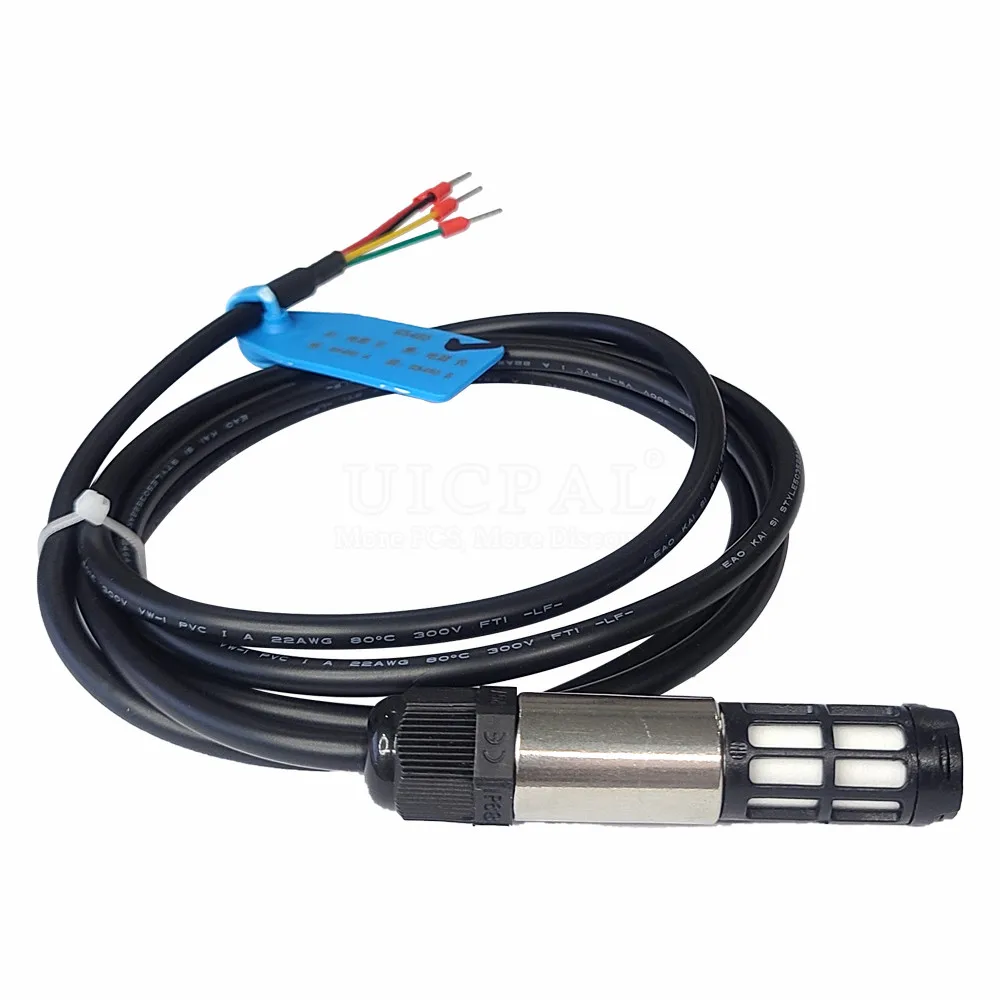 RS485 SHT30 Temperature Humidity Sensor for Greenhouse 1M 3M 5M 12M OEM Length Probe Cable PE Shell Digital Capacitance Sensors