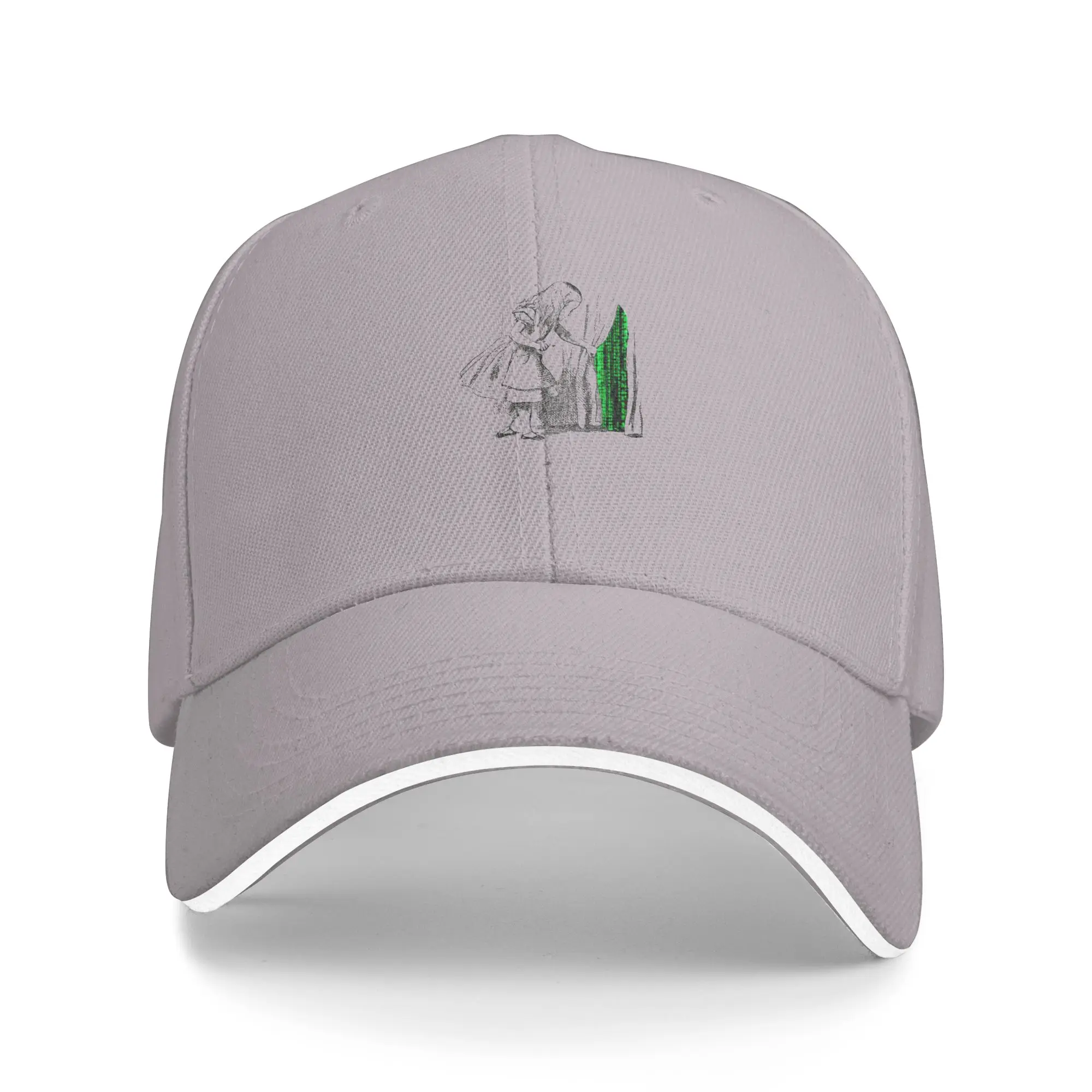 Hot Sale Follow the white rabbit Baseball Cap  Soft Women's Sun Hat  Barbecue Party Women's Sun Hat