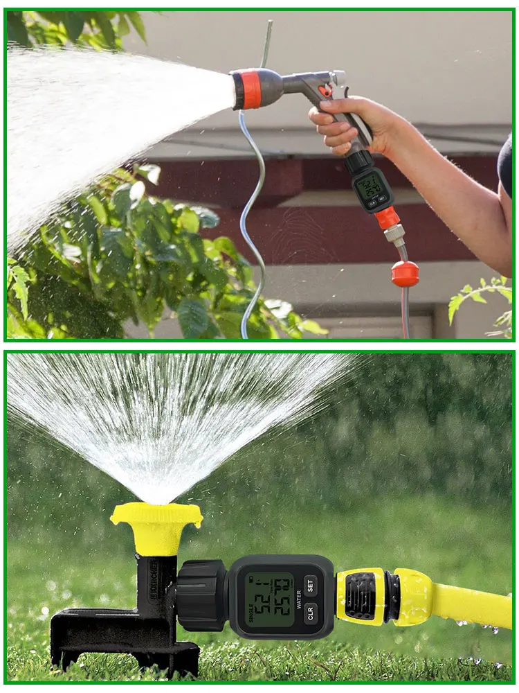 Digitaler Wasserdurchflussmesser mit Hoher Genauigkeit IPX6 zur Messung des Wasserverbrauchs und der Durchflussrate für Gartenbewässerung und Schlauchanwendungen – Detail 4