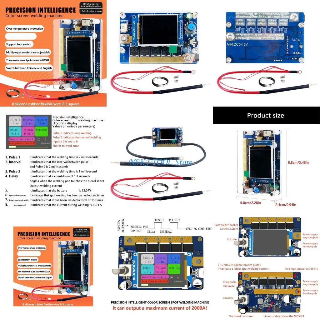 

L8RC Battery Display Digital Display Control For Circuit Project Adjustable Welding