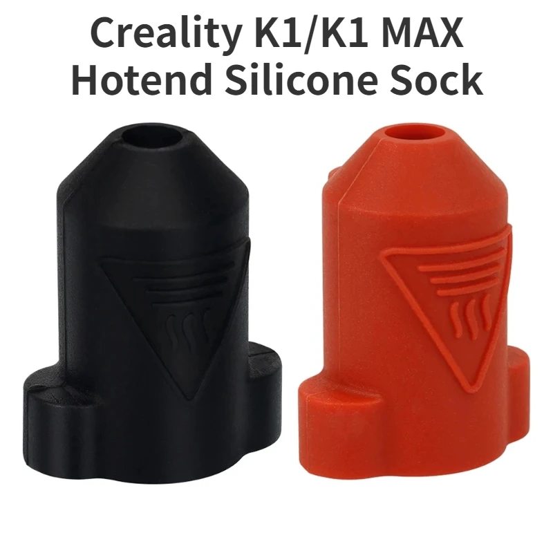 Creality K1/K1Max Silicone Socks For Ceramic Heating Block Kit, Wholesale K1 Hotend Heat Insulation Case Cover Black Orange