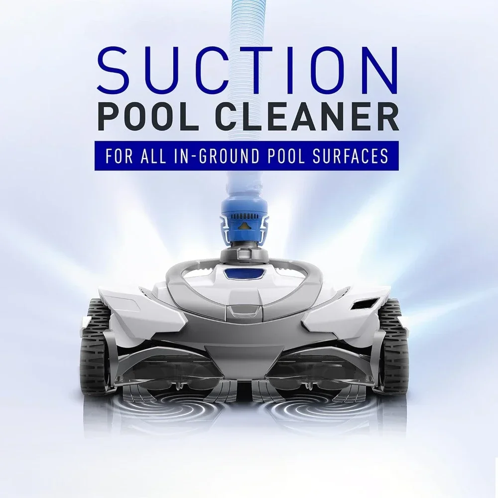 Suction-Side Automatic Pool Cleaner for All In-Ground Pool Surfaces, Smart Navigation, Energy Efficient, for Easy Debris Removal