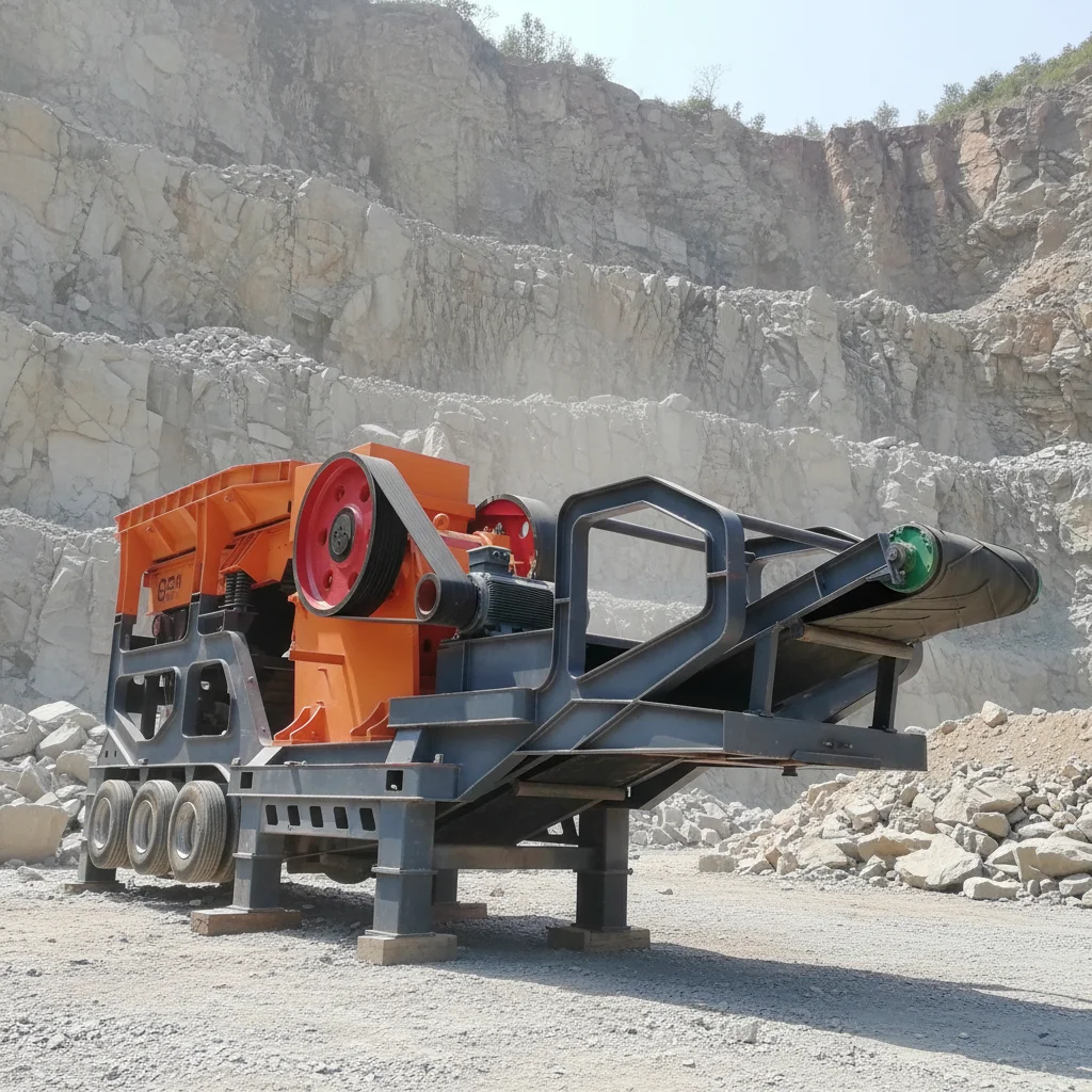 40-50t/h Capacity Mobile Jaw Crusher with AC Motor & PLC Control for Shale Ore & Construction Waste Crushing Competitive Price
