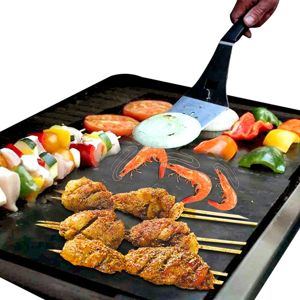 4Pcs Premium Ptfe Non Stick Baking Mat Heavy Duty Bbq Grill Sheet for Oven Microwave Camping Fire Pit Barbecue Liner Bakeware