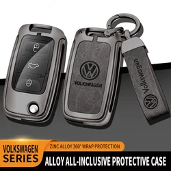 Funda para llave de coche, accesorio para Volkswagen Tiguan VW Polo Golf Jetta Beetle Eos Scirocco Up Transporter Sharan