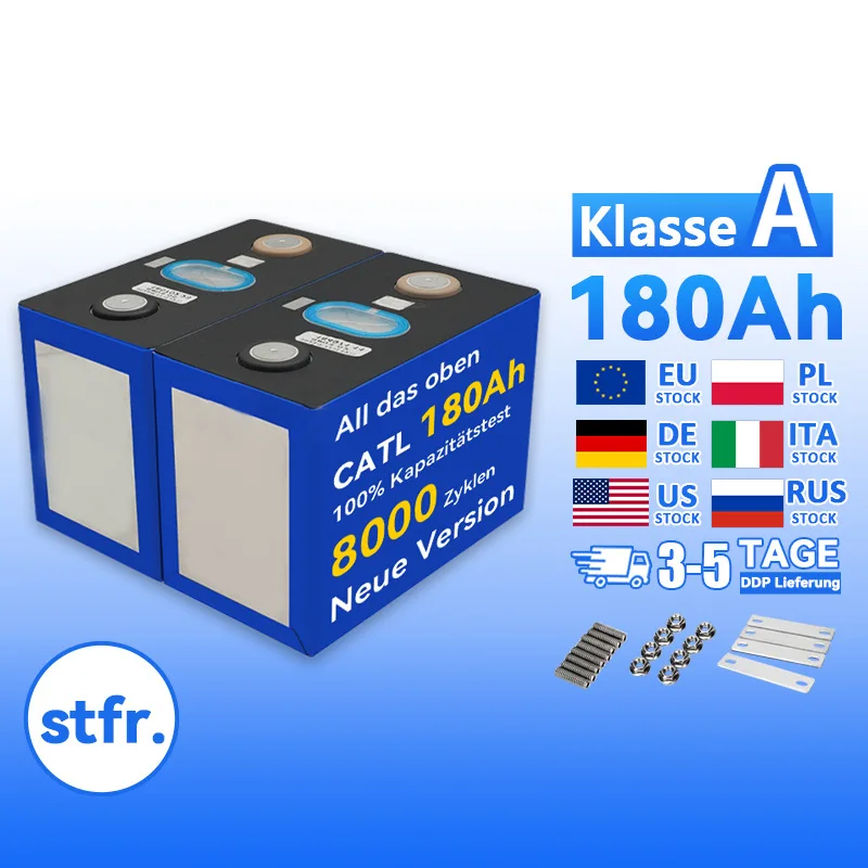 

Новые высококачественные призматические литий-ионные перезаряжаемые аккумуляторные элементы NMC 3.7В 180Ач для солнечной энергетики (180Ач, 234Ач, 248Ач, 280Ач)