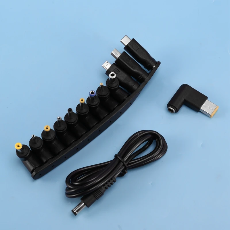 DC Power Cord USB To 5.5X2.1 Multifunctional Dc Interchangeable Plug Is Suitable For Laptops And Routers