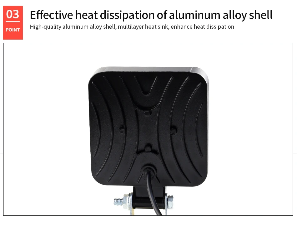 48W 16SMD Arbeitslicht LED Auto Nebelscheinwerfer 12V 24V LKW SUV 4X4 4WD Engineering Scheinwerfer Off-Road Runder Scheinwerfer